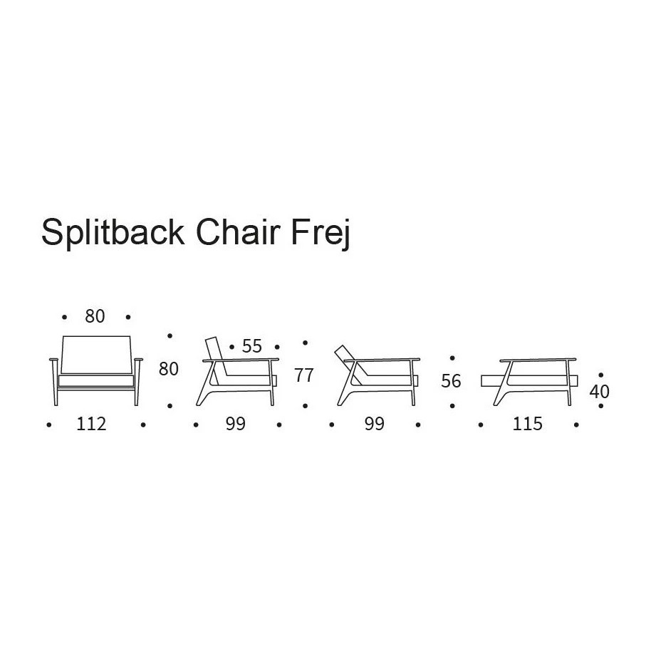 Innovation Splitback Frej Sessel Eiche - Image 14