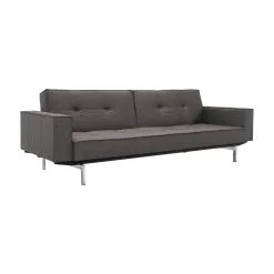 Innovation Splitback Schlafsofa Mit Armlehnen Chrom 241x89cm