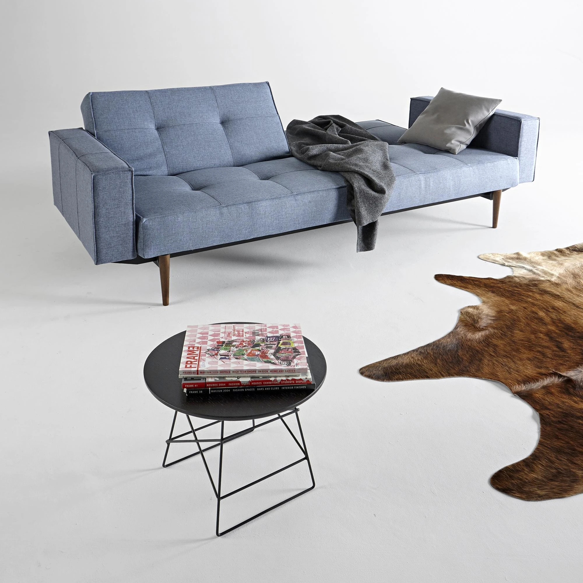 Innovation Splitback Styletto Schlafsofa Mit Armlehnen Holz Dunkel - Image 10