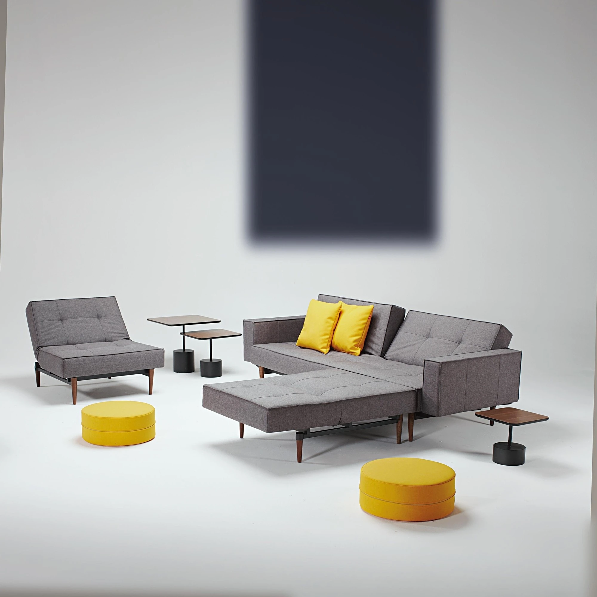 Innovation Splitback Styletto Schlafsofa Mit Armlehnen Holz Dunkel - Image 8