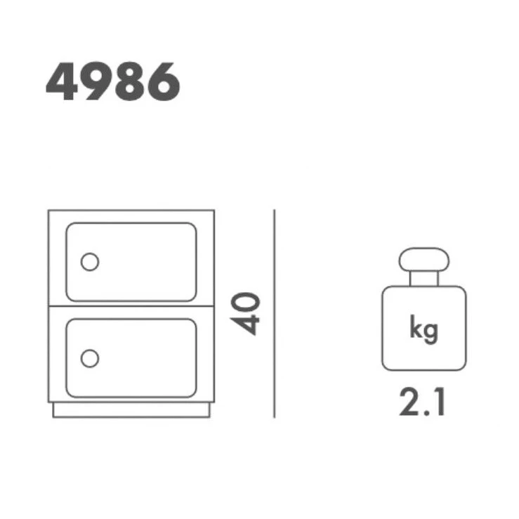 Kartell Componibili 2 Container Matt - Image 6