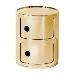 Kartell Componibili 2 Metallic Container