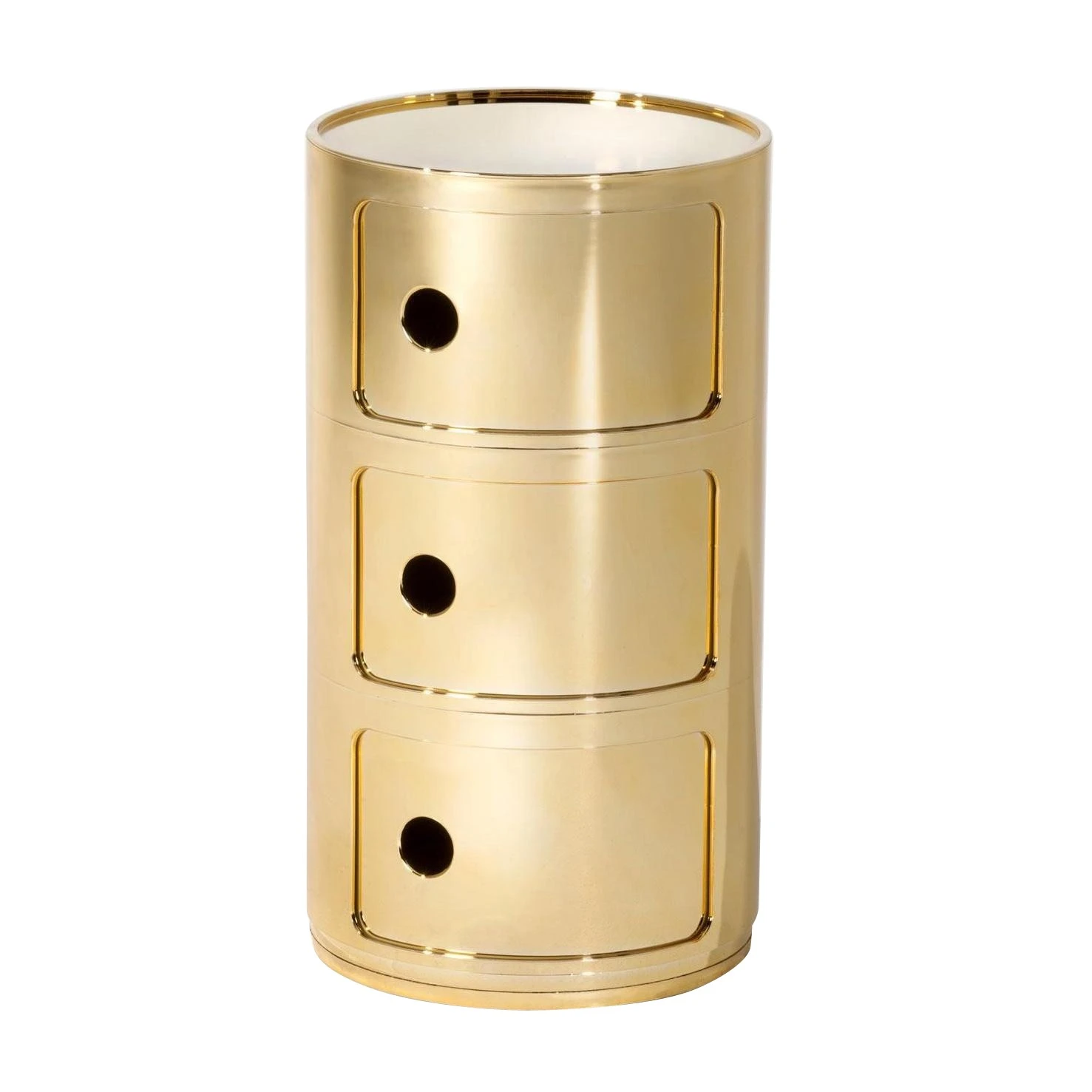 Kartell Componibili 3 Metallic Container