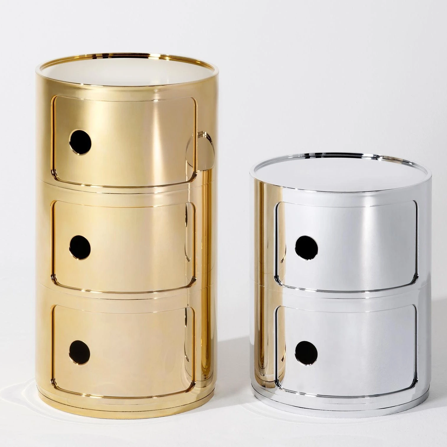 Kartell Componibili 3 Metallic Container - Image 3
