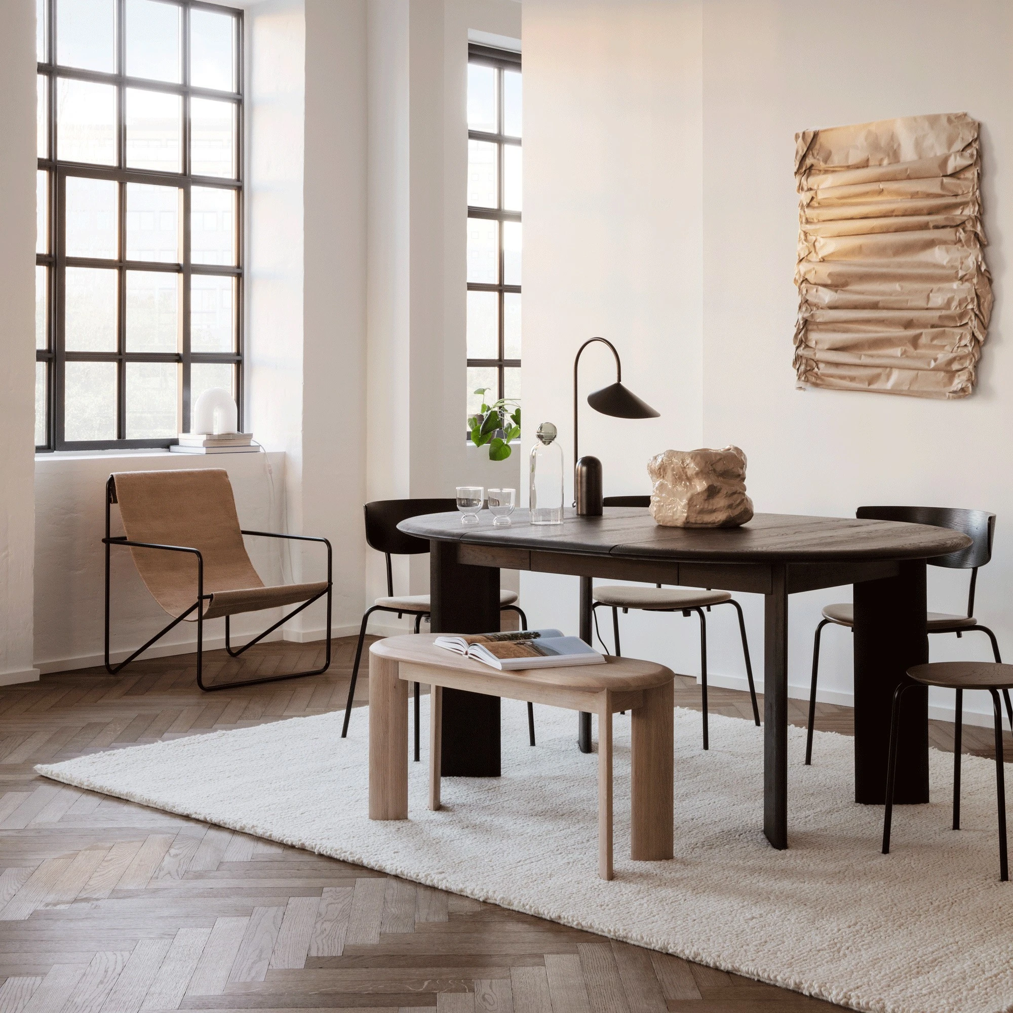 Ferm LIVING Desert Loungestuhl Gestell Schwarz - Image 2