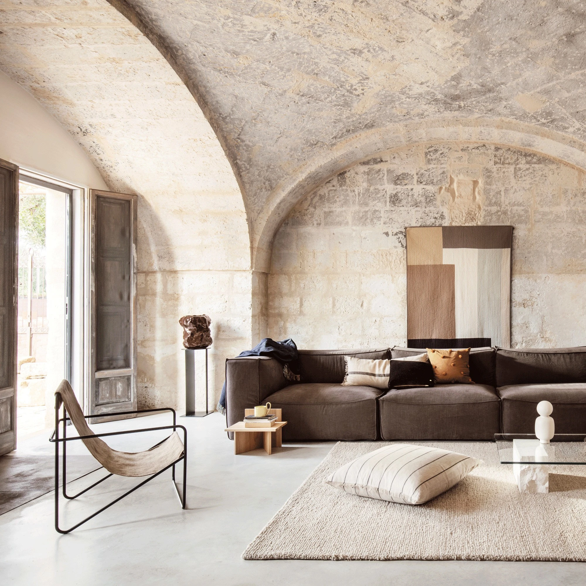 Ferm LIVING Desert Loungestuhl Gestell Schwarz - Image 3